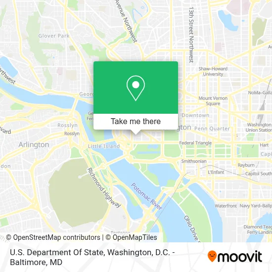 U.S. Department Of State map