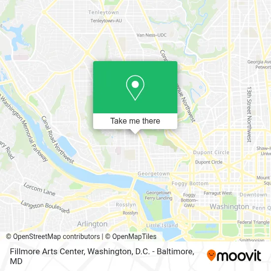 Fillmore Arts Center map