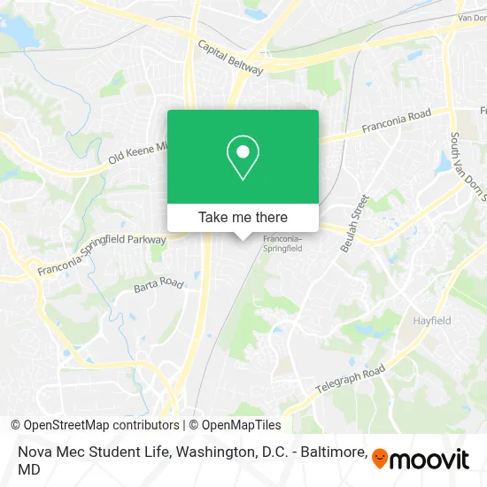 Nova Mec Student Life map