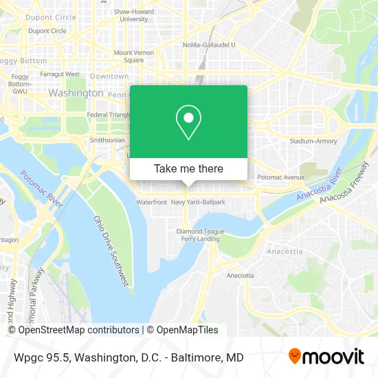 Wpgc 95.5 map