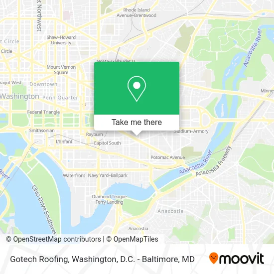 Gotech Roofing map