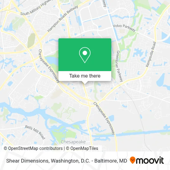 Shear Dimensions map