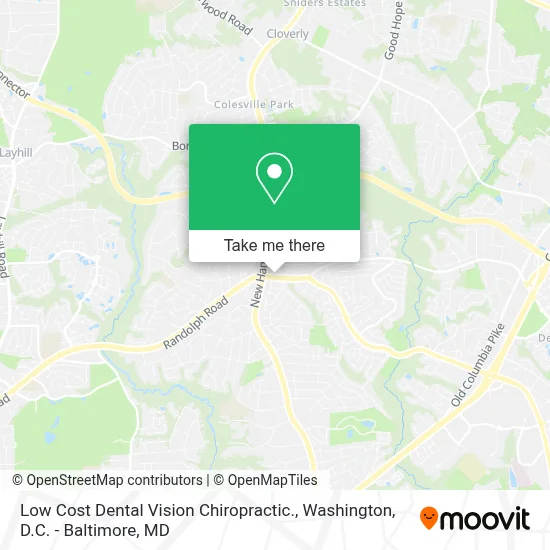 Low Cost Dental Vision Chiropractic. map