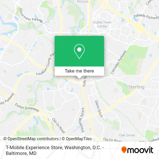 T-Mobile Experience Store map