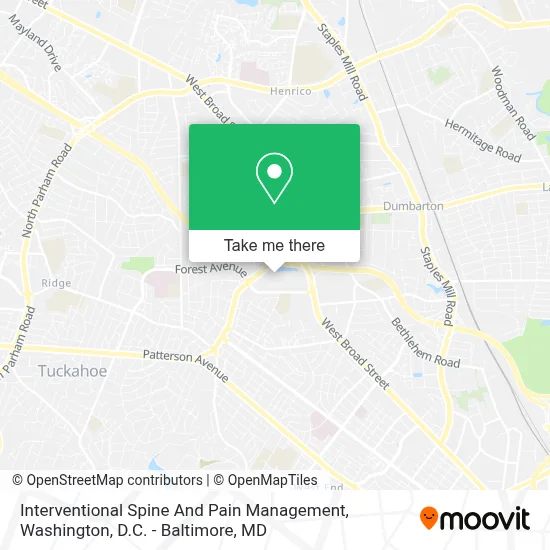 Interventional Spine And Pain Management map