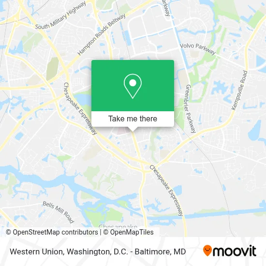 Western Union map