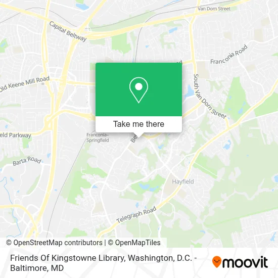 Friends Of Kingstowne Library map
