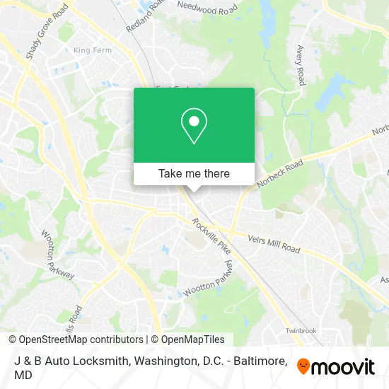 J & B Auto Locksmith map