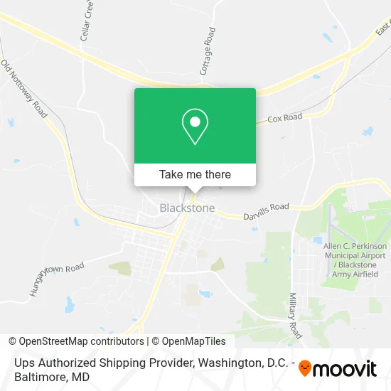 Ups Authorized Shipping Provider map