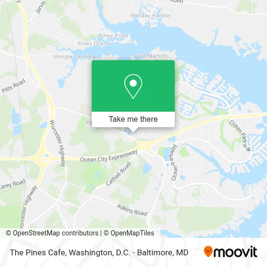 The Pines Cafe map
