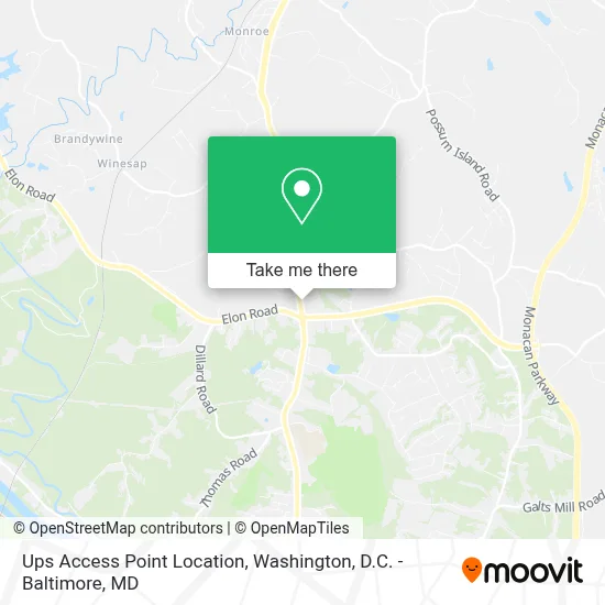Ups Access Point Location map