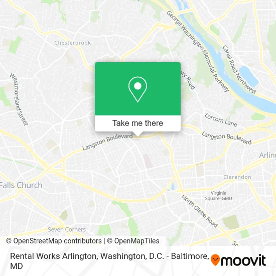 Rental Works Arlington map