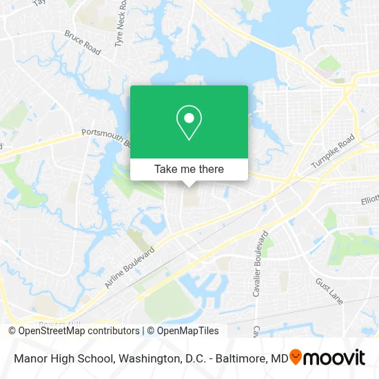 Manor High School map