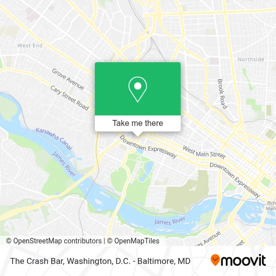The Crash Bar map