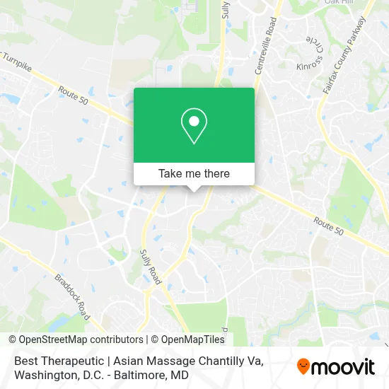 Best Therapeutic | Asian Massage Chantilly Va map