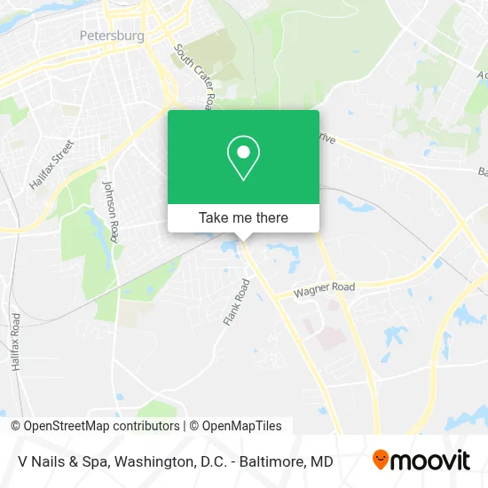 V Nails & Spa map