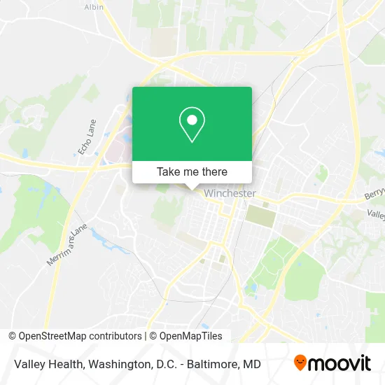 Valley Health map