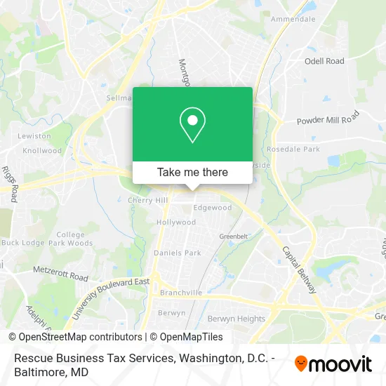 Rescue Business Tax Services map