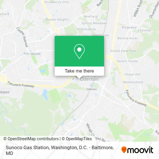 Sunoco Gas Station map