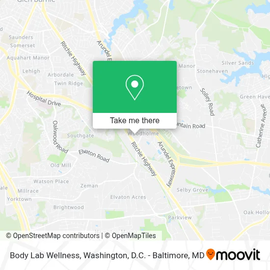 Body Lab Wellness map
