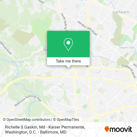 Richelle S Gaskin, Md - Kaiser Permanente map