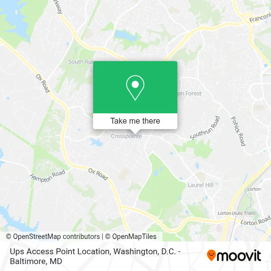 Ups Access Point Location map