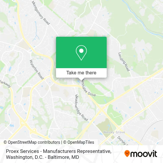 Proex Services - Manufacturers Representative map