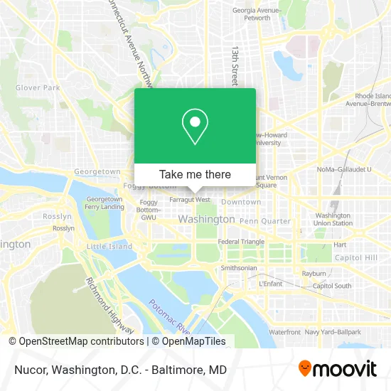 Nucor map