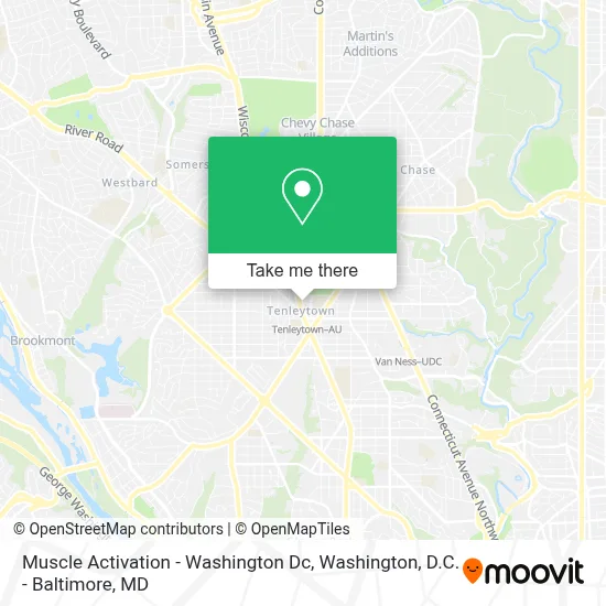 Muscle Activation - Washington Dc map