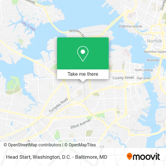Head Start map