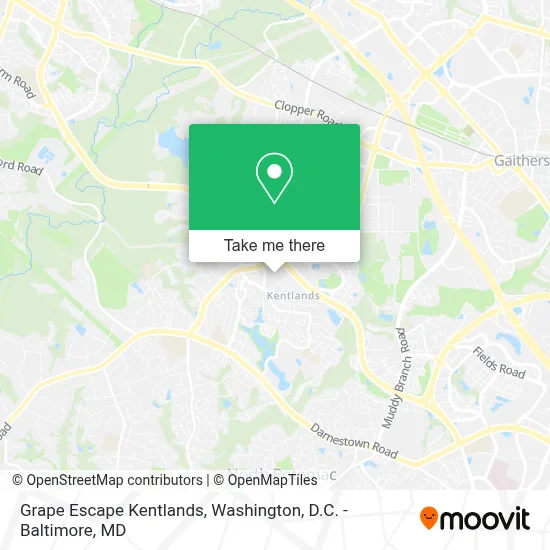 Grape Escape Kentlands map
