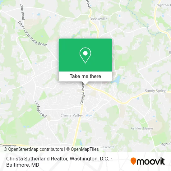 Christa Sutherland Realtor map