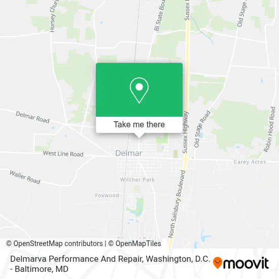 Delmarva Performance And Repair map