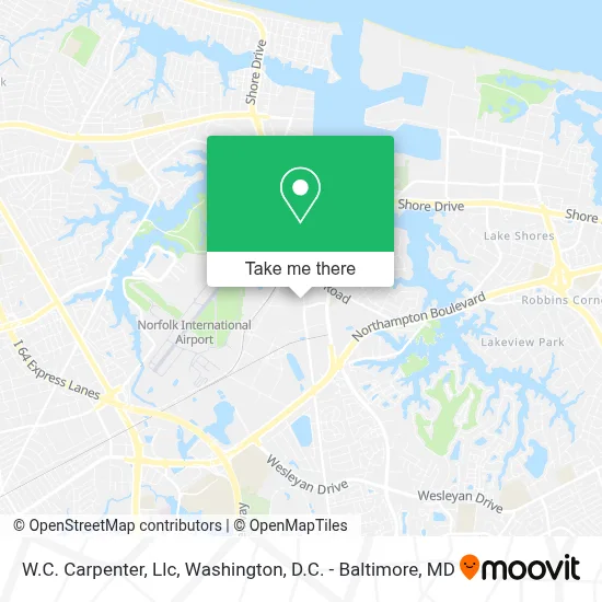 W.C. Carpenter, Llc map