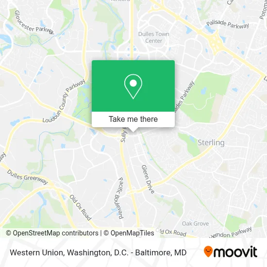 Western Union map