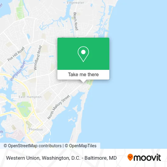 Western Union map