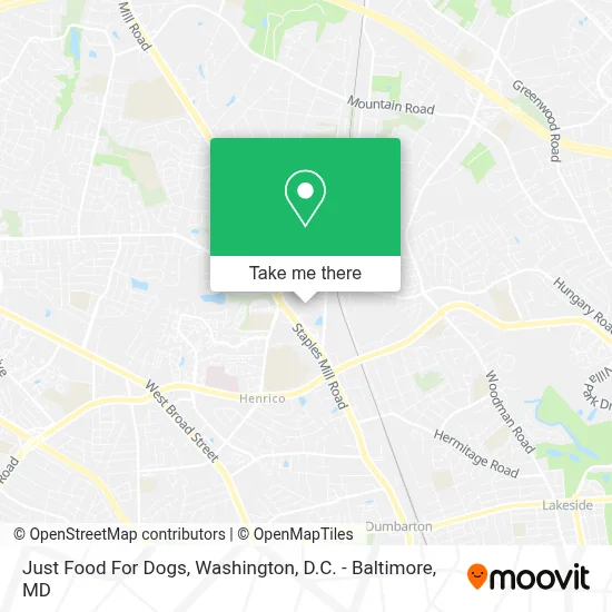Just Food For Dogs map