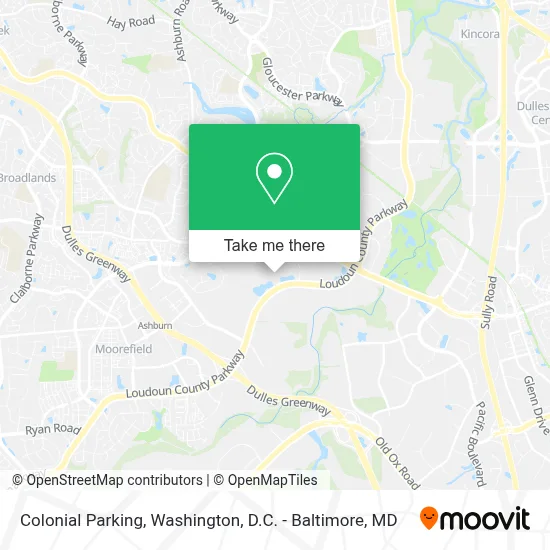 Colonial Parking map