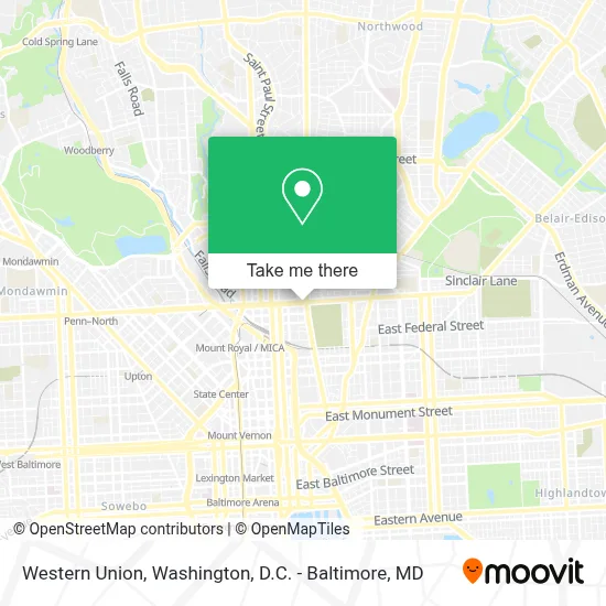 Western Union map