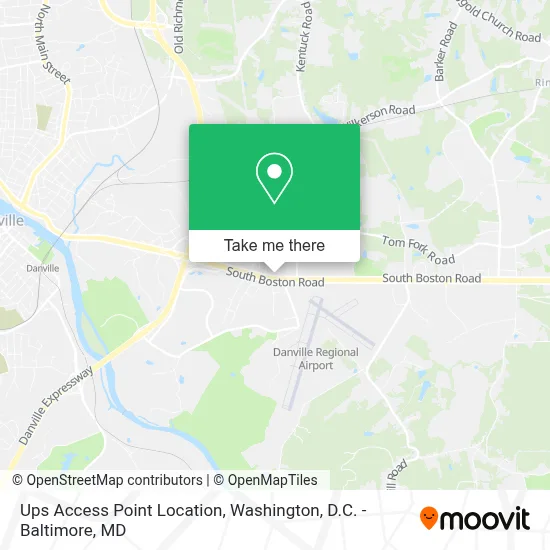 Ups Access Point Location map