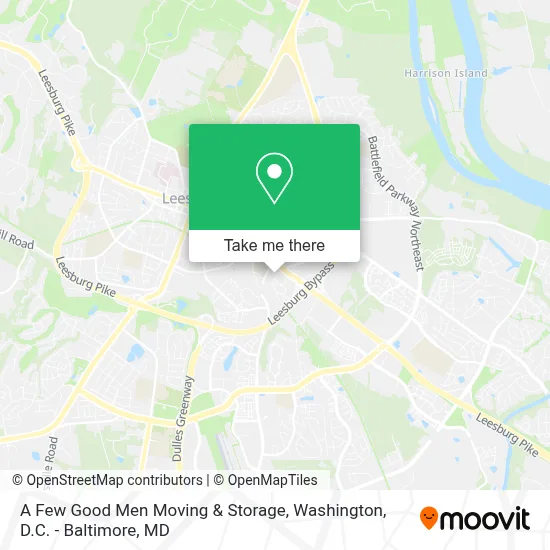A Few Good Men Moving & Storage map