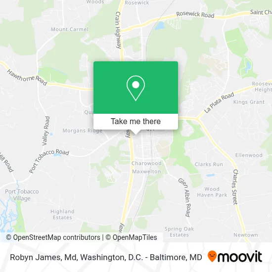 Robyn James, Md map