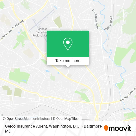 Geico Insurance Agent map