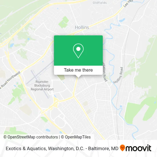 Exotics & Aquatics map