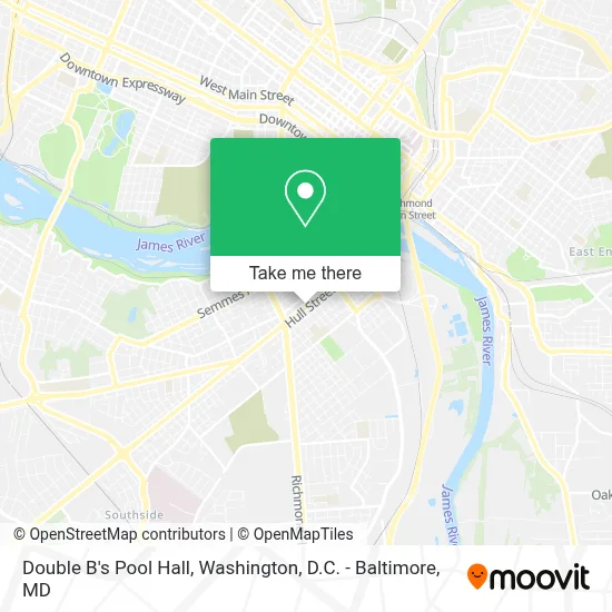 Double B's Pool Hall map