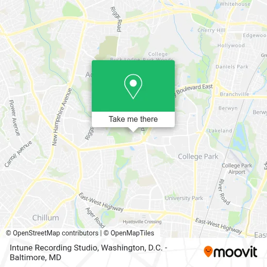 Intune  Recording Studio map