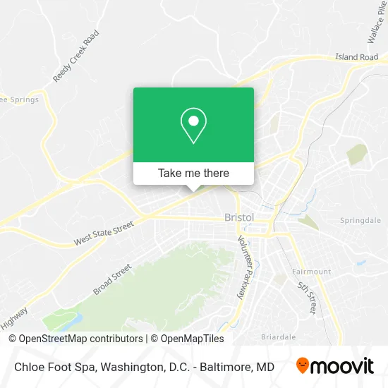 Chloe Foot Spa map