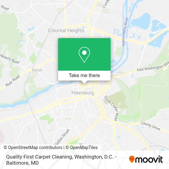 Quality First Carpet Cleaning map