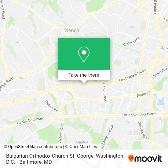 Bulgarian Orthodox Church St. George map