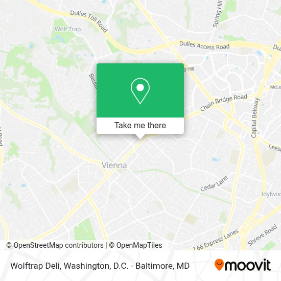 Wolftrap Deli map